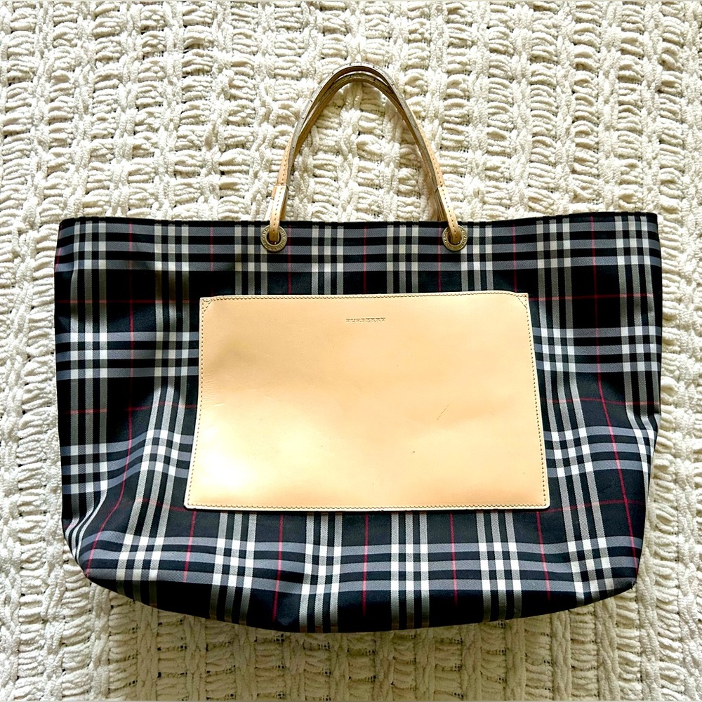 Classic Burberry Nylon Tote